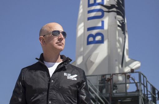 Amazon-Boss Jeff Bezos mischt beim Weltraumtourismus kräftig mit. Foto: AFP/HO