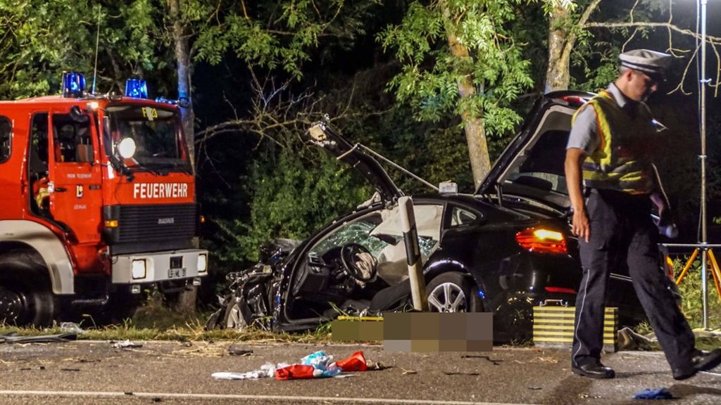 31.8.2017 Zwei Tote bei einem Unfall im Kreis Ludwigsburg