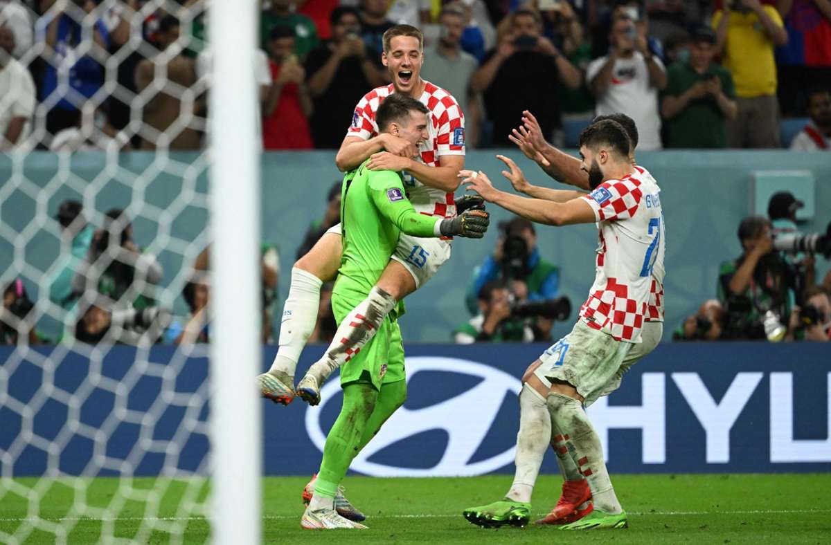 Dominik Livakovic avancierte zum kroatischen Helden. Foto: AFP/INA FASSBENDER