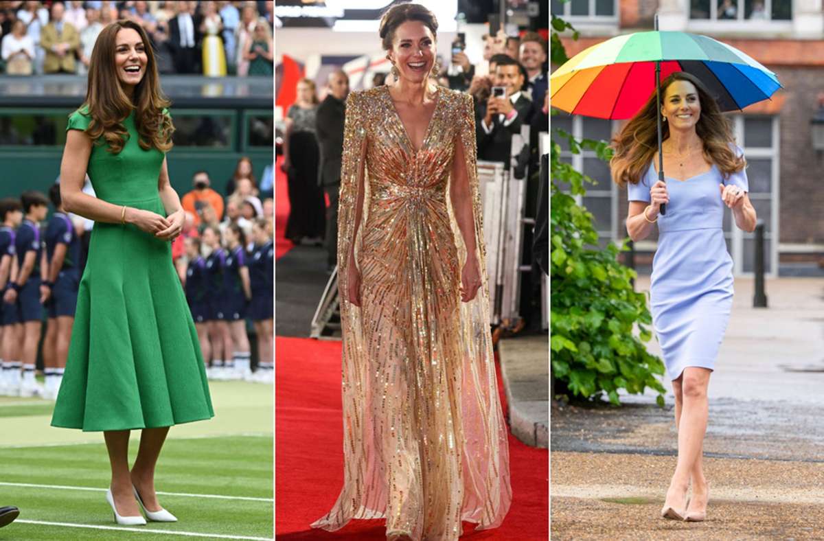Herzogin Kate: Drei große Modemomente aus dem Jahr 2021. Foto: Imago/i Images/AFP/PA Images