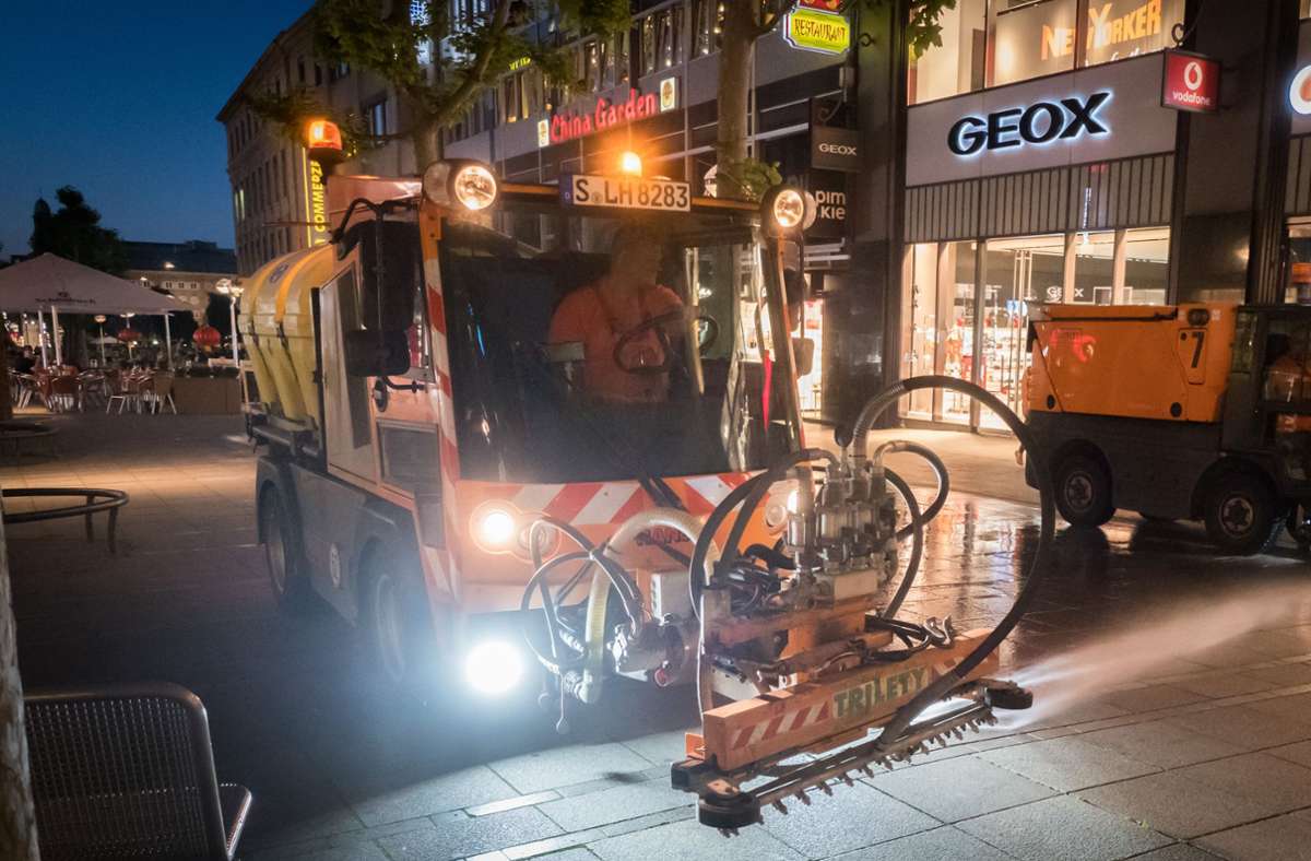 13 Stadtmitarbeiter mit Corona infiziert: Reinigung der Straßen in Stuttgarter Innenstadt   muss warten