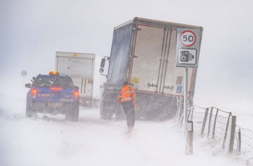 Der Schneefall sorgte in einigen Gebieten für Verkehrschaos. Foto: imago images/Stella Pictures/Matt Wilkinson