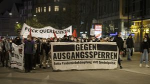 Erneute  Demo am Stuttgarter Marienplatz