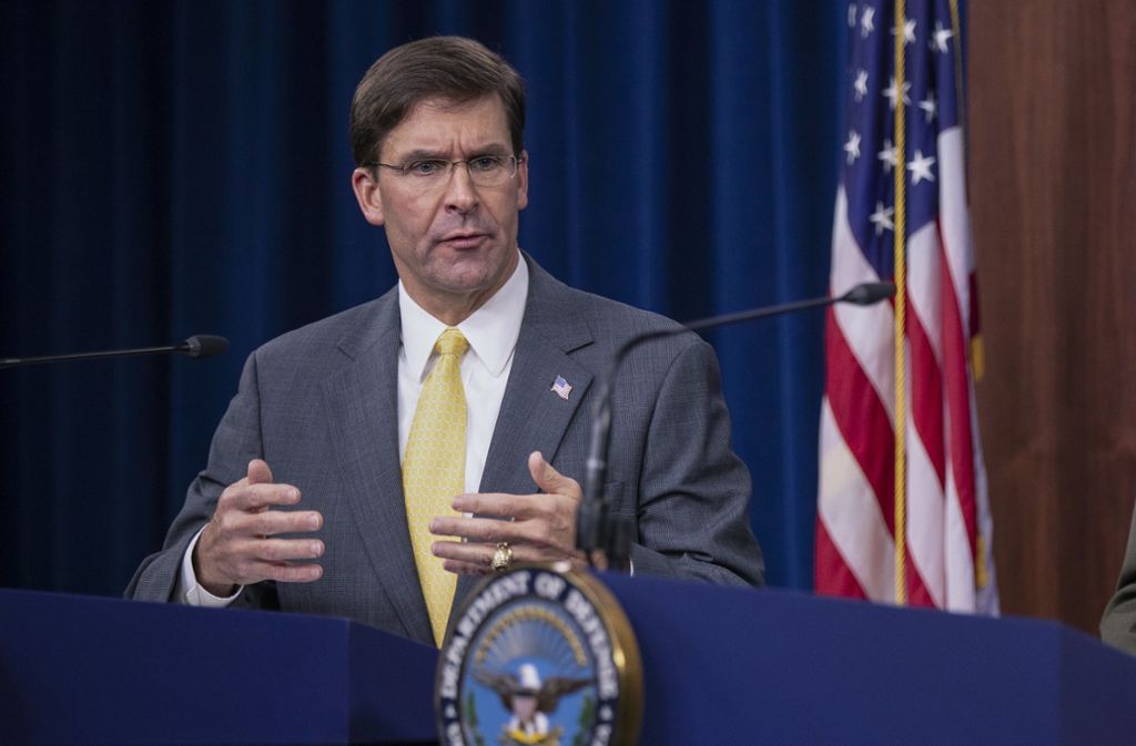Mark Esper: US-Verteidigungsminister will keinen Militäreinsatz wegen der Proteste