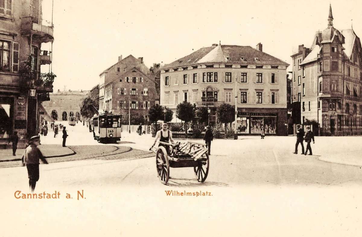 Schön übersichtlich: Der Wilhelmsplatz in Bad Cannstatt im Jahre 1904. Foto: imago images / Artokoloro/via www.imago-images.de