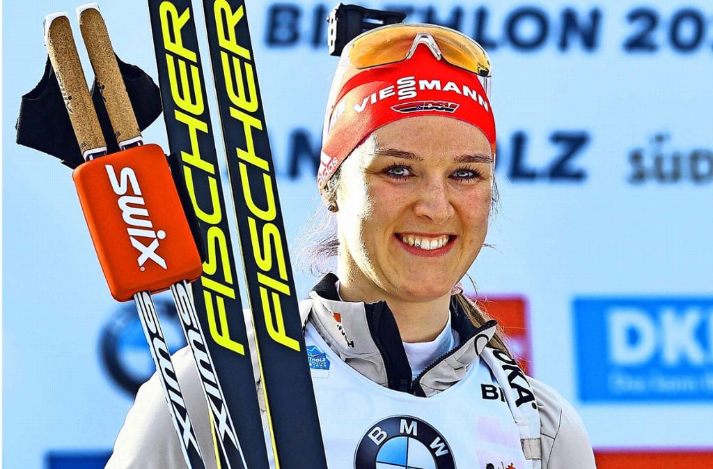 Biathlon-WM in Antholz: Silber!  Denise Herrmann bricht den Bann