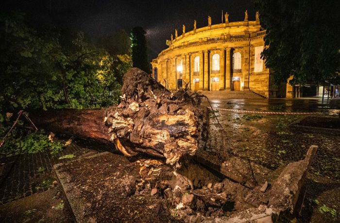 Opernhaus Stuttgart: Weitere Schäden durch neue Regenfälle