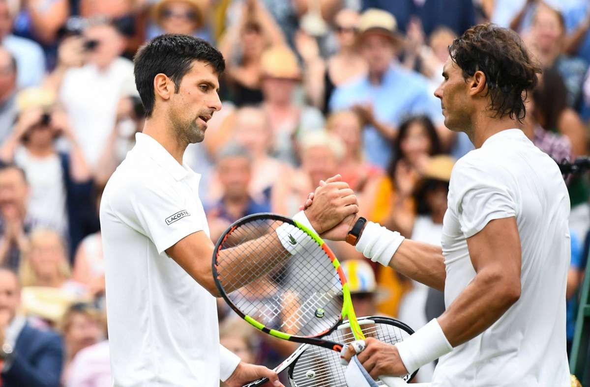 Kommt es in Wimbledon zum Traumfinale Novak Djokovic gegen Rafael Nadal? Foto: imago images/Javier Garcia