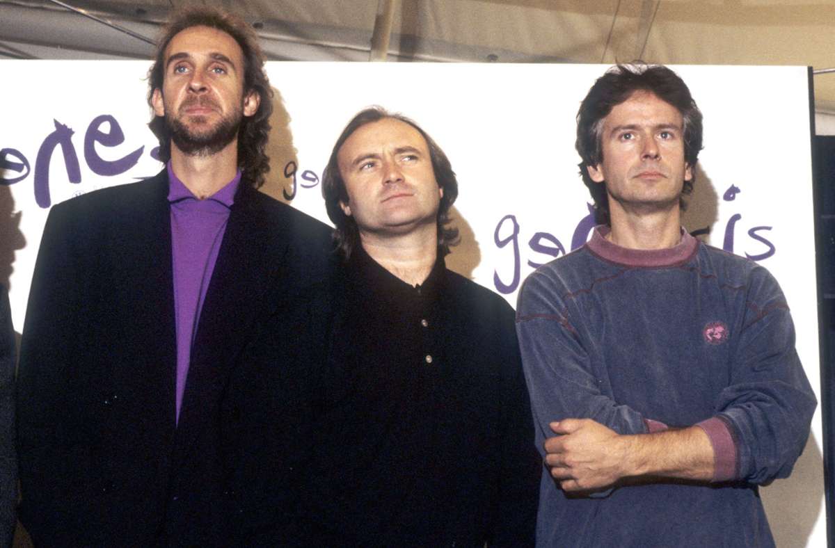 Genesis 1991: Mike Rutherford, Phil Collins and Tony Banks (von links)