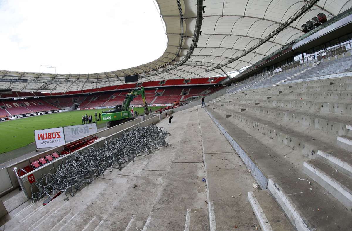 Der Umbau der Arena soll knapp 100 Millionen Euro kosten und wird anlässlich der EM 2024 durchgeführt.
