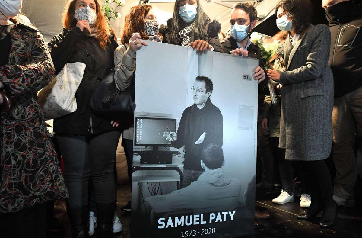 Samuel Paty wurde enthauptet: Frankreich erinnert an vor einem Jahr ermordeten Lehrer