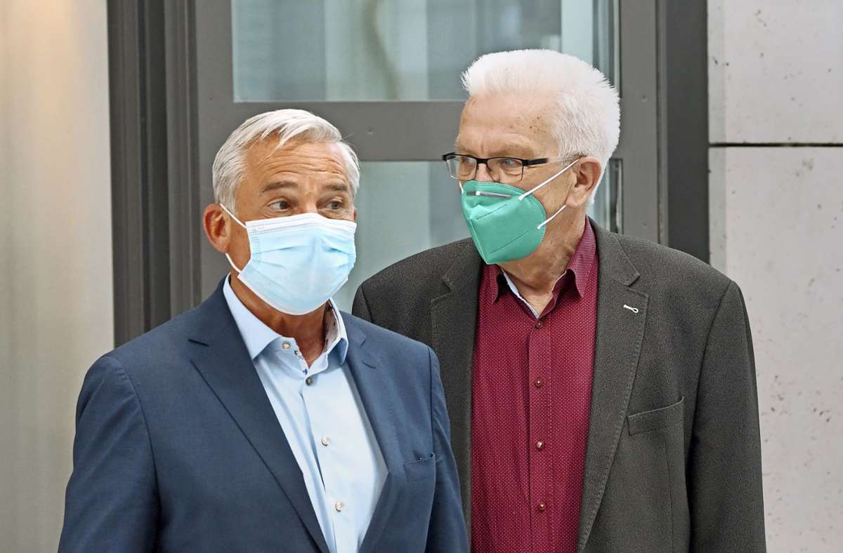 Dissens um Impfpflicht: Grün-Schwarz legt Koalitionskrach bei