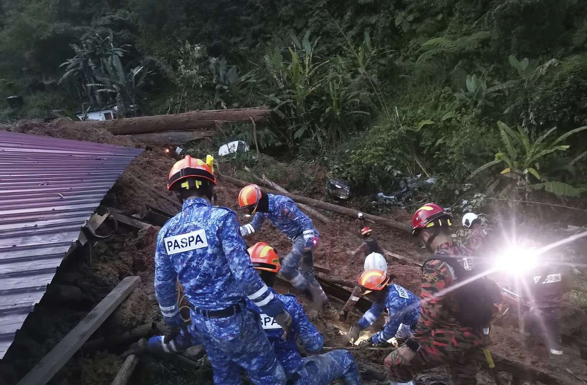 Malaysia: Erdrutsch erfasst Campingplatz – mindestens zehn Tote