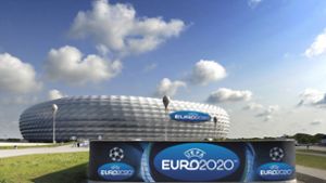 EM-Gruppenspiele in Münchner Arena vor rund 14.000 Zuschauern