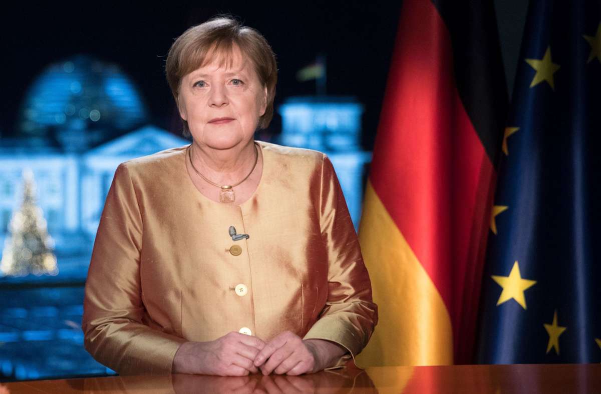 Neujahrsansprache der Kanzlerin: Merkel: Es liegen noch schwere Zeiten vor uns