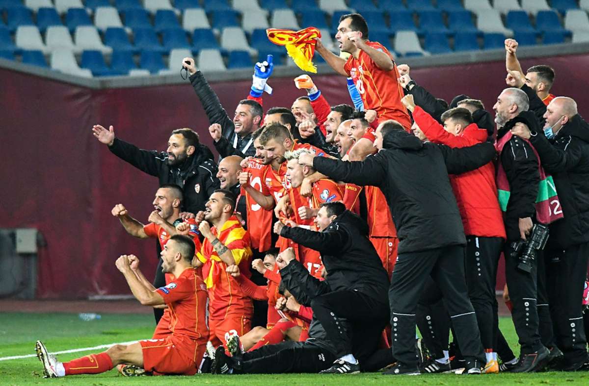 Sieg gegen Georgien: Nordmazedonien qualifiziert sich erstmals für die EM
