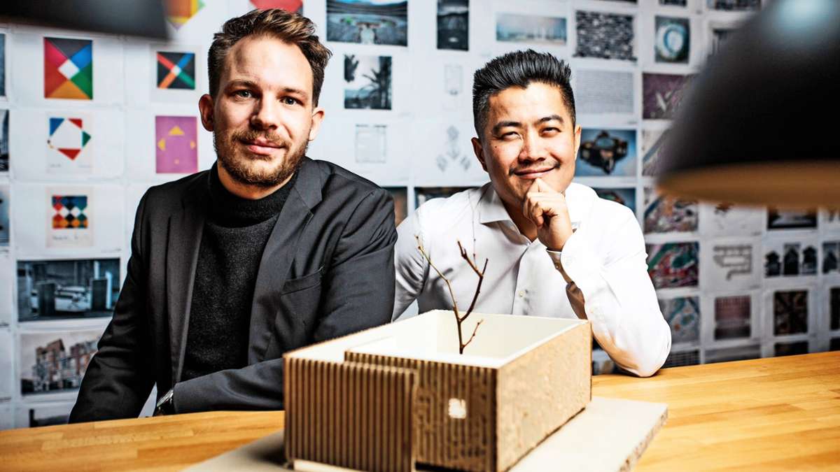 Die Stuttgarter Architekten Florian Kaiser und Guobin Shen kennen sich seit ihrem Studium.