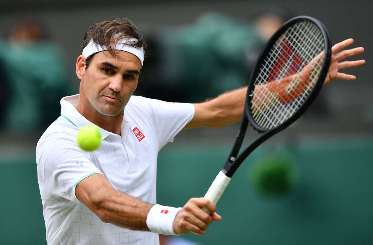 Roger Federer in seiner Drittrunden-Partie gegen den Briten Cameron Norrie.