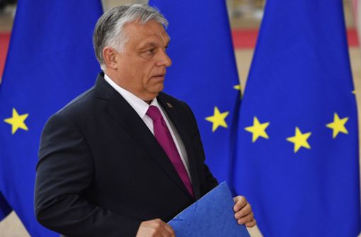 Ungarns Premier Victor Orban blockiert das sechste Sanktionspaket der EU gegen Russland. Foto: dpa/Geert Vanden Wijngaert
