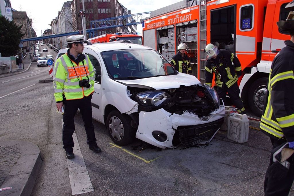 07.03.2018 Am Neckartor hat sich ein schwerer Unfall ereignet.