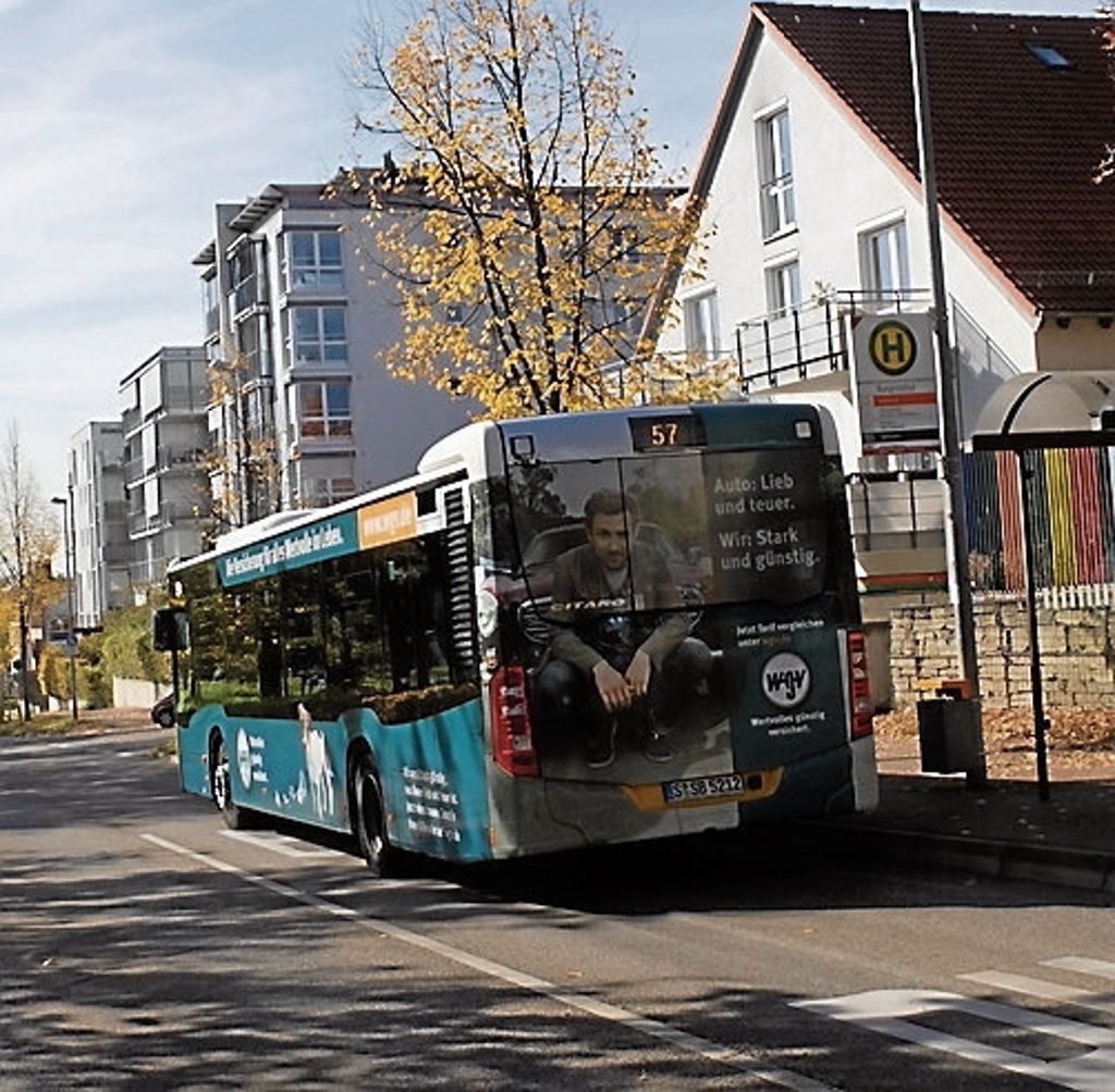 BAD CANNSTATT:  Eilantrag der Grünen zu Kürzungsplänen für die Linie vom Burgholzhof zum Killesberg: Buslinie 57 nur noch bis zum Pragsattel