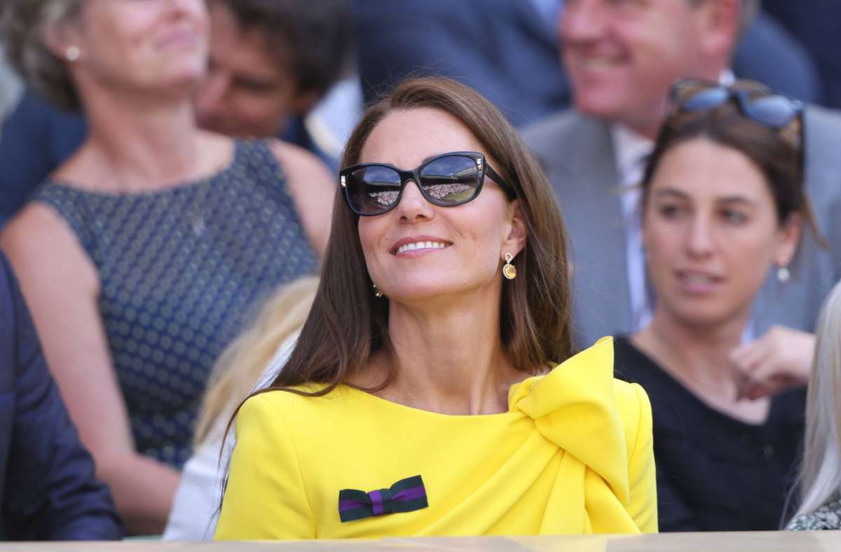 Herzogin Kate saß an beiden Finaltagen in der „Royal Box“, schließlich ist sie Schirmherrin des „All England Lawn Tennis and Croquet Club“.