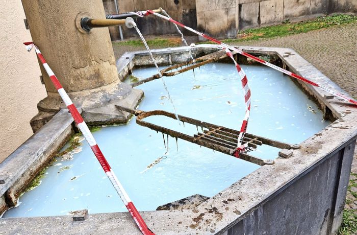 Sauerei in Bad Cannstatt: Polizeibrunnen schon wieder verunreinigt