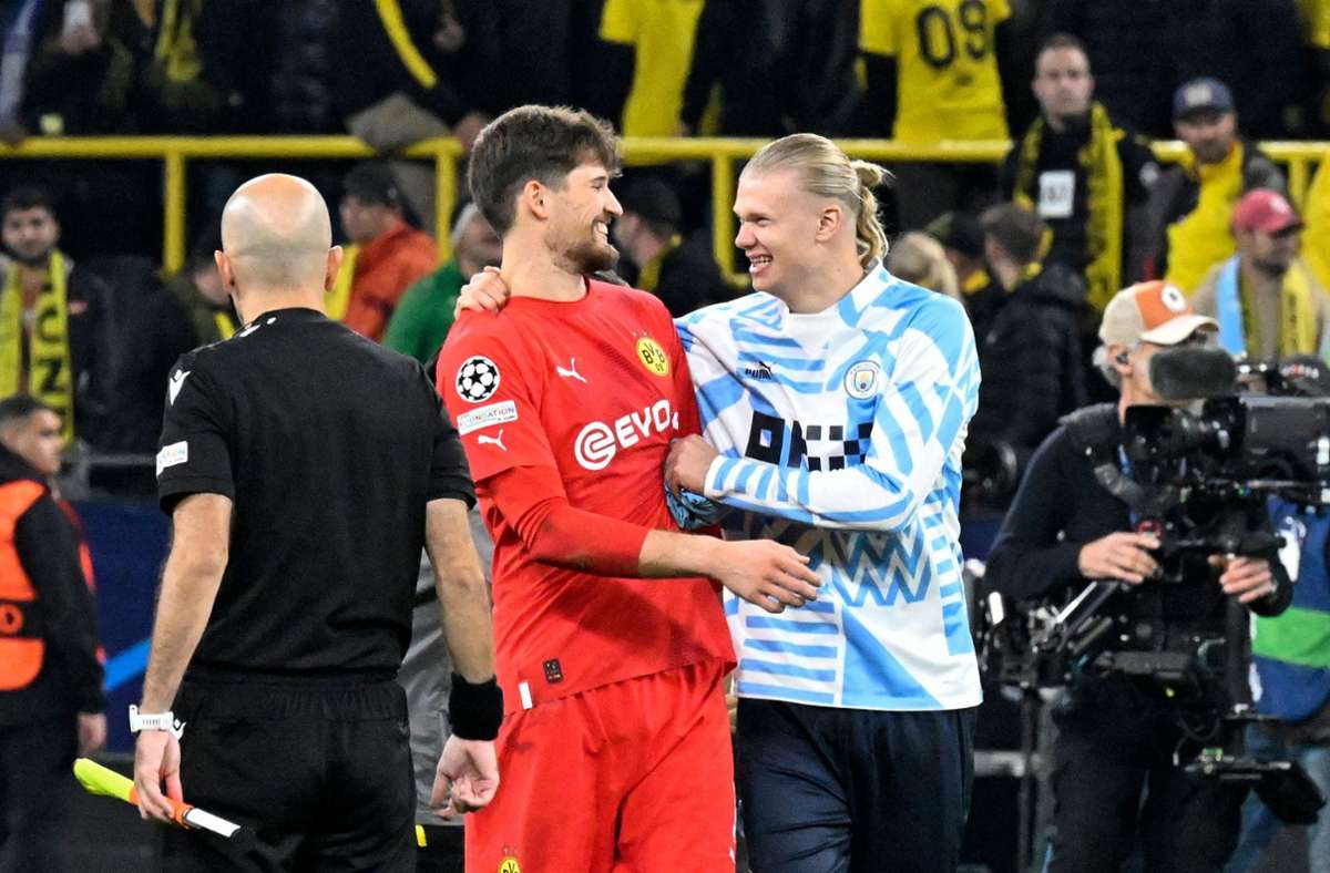 Remis gegen ManCity in der Champions League: Gregor Kobel als unwissender BVB-Held: „Sind wir weiter?“