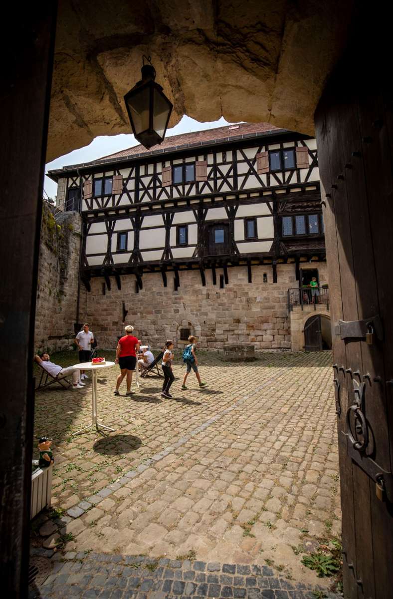 Die Burg Wäscherschloss ist von allen Burgen aus dem Stauferland am besten erhalten.