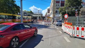 König-Karl-Straße noch eine Woche gesperrt