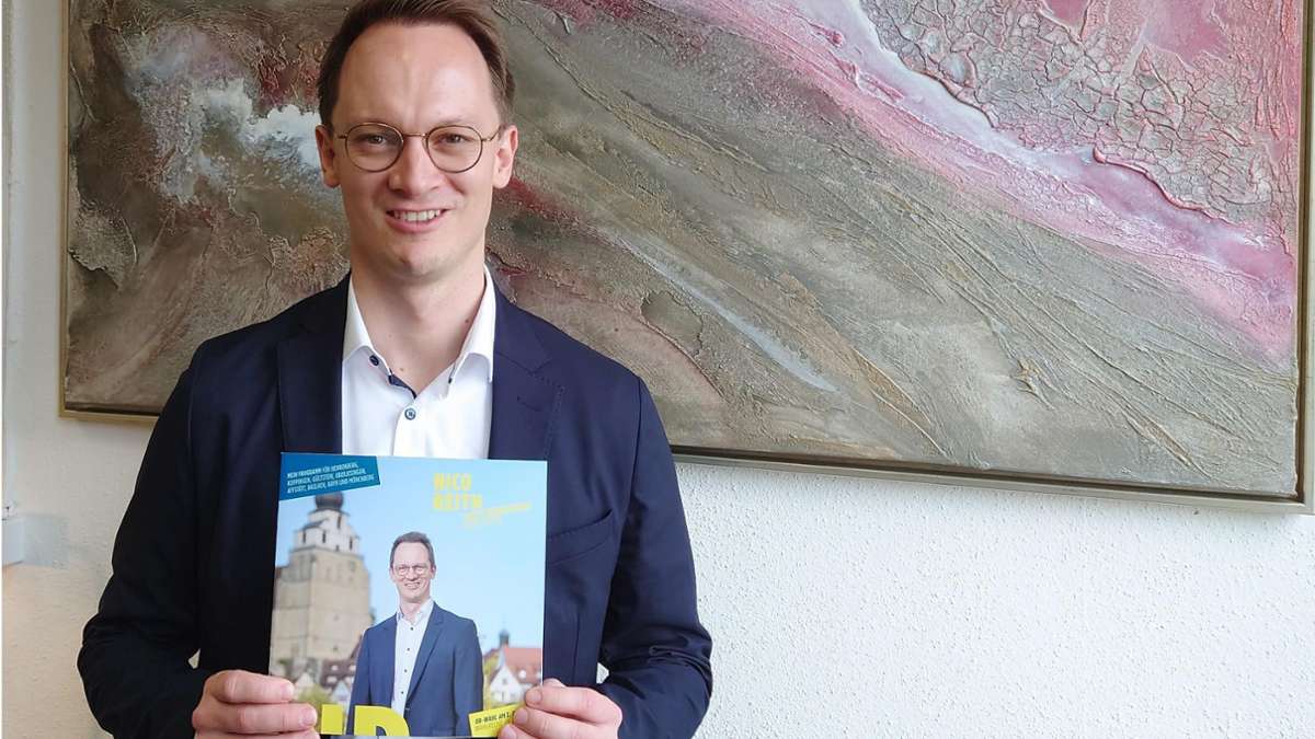 OB-Wahl in Herrenberg: Ein Kandidat mit viel Rückenwind