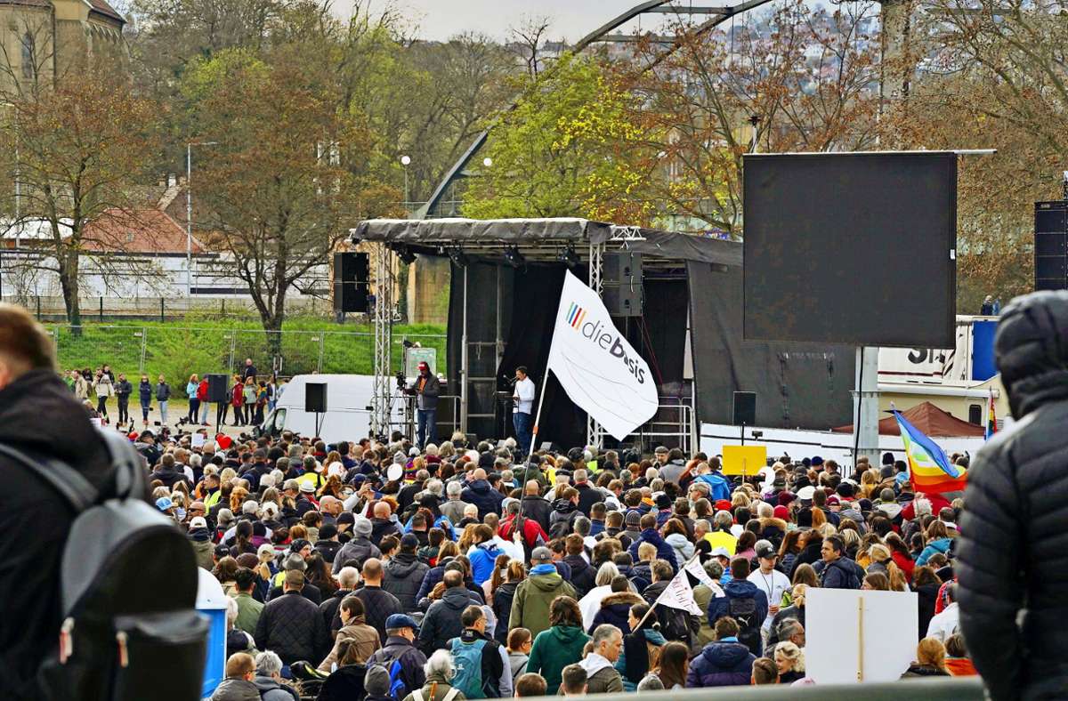 „Querdenker“-Protest in Stuttgart: Die nächste Coronademo ist angekündigt