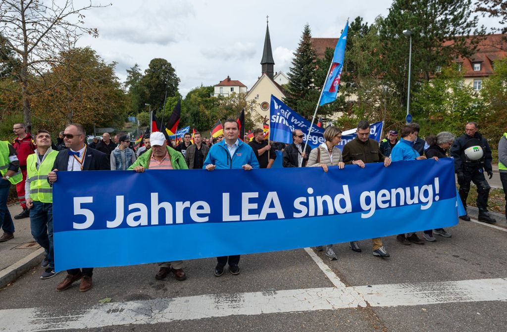 Demonstrationen für und gegen Lea Ellwangen