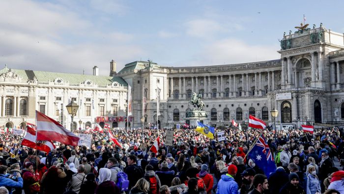 Proteste in Wien gegen Lockdown und Impfpflicht