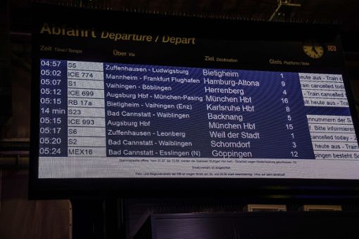 Seit Montagmorgen ist der Personenverkehr vom Lokführerstreik betroffen. Foto: SDMG/ Kohls
