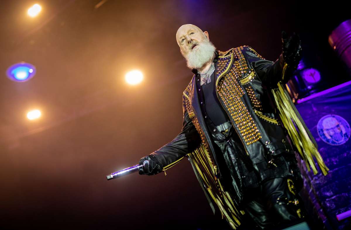 Metal-Folklore mit einer Legende: der Judas Priest-Sänger Rob Halford in Stuttgart.