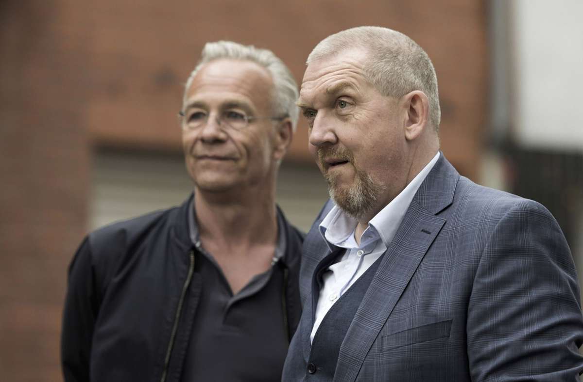 Ballauf (Klaus J. Behrendt, links) und Schenk (Dietmar Bär)