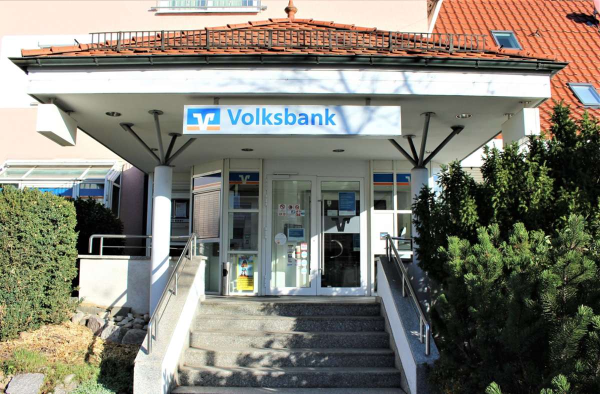 Eine der betroffenen Banken: Filderbank in Stuttgart-Plieningen.
