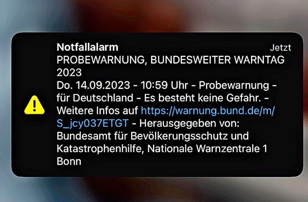 Warntag im Kreis Böblingen: Der Alarm kam pünktlich um 10.59 Uhr
