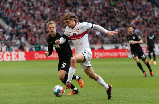 Der VfB Stuttgart hat sein Heimspiel gegen den FC Augsburg gewonnen – mit 3:2 siegte man im Schwaben-Duell. Foto: IMAGO/Eibner/IMAGO/Wolfgang Frank/Eibner-Pressefoto