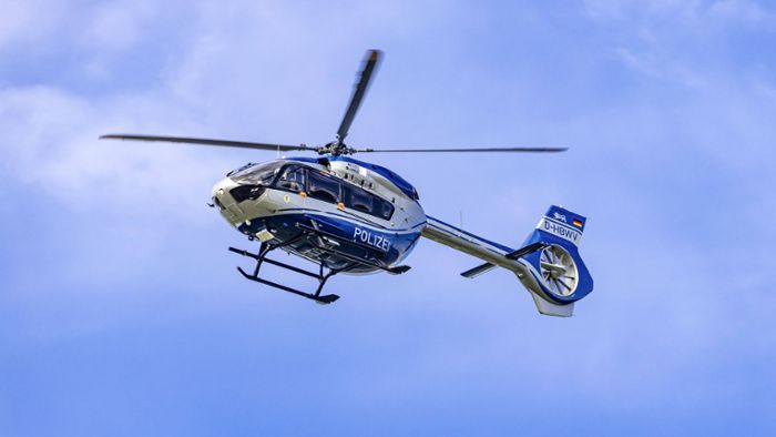 Flüchtende Einbrecher mit Hubschrauber gesucht