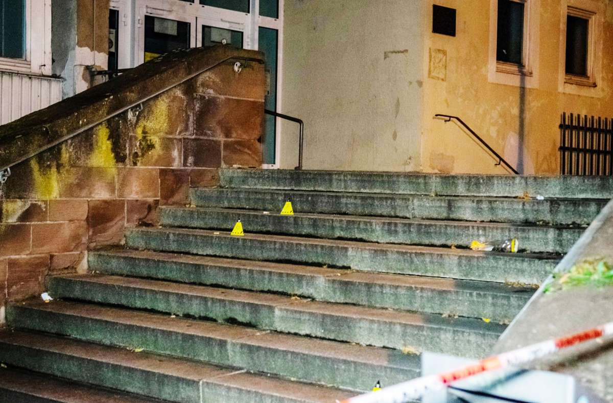 Der mutmaßliche Tatort – eine Schultreppe an der Klagenfurter Straße Foto: 7aktuell/Nils  Reeh