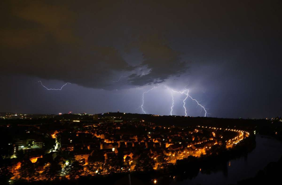 Unwetter in Baden-Württemberg: Gewitterrisiko weiter hoch