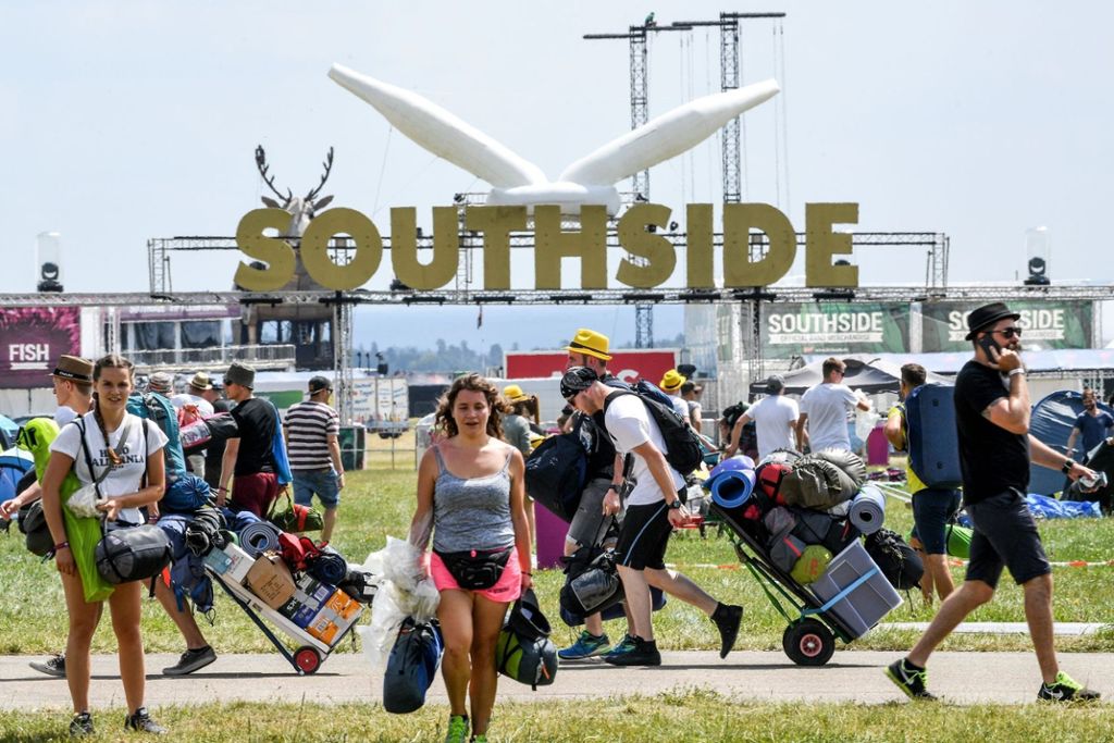 Bis Sonntag treten bei dem Festival fast 100 Bands auf: Southside: Kalt aber trocken