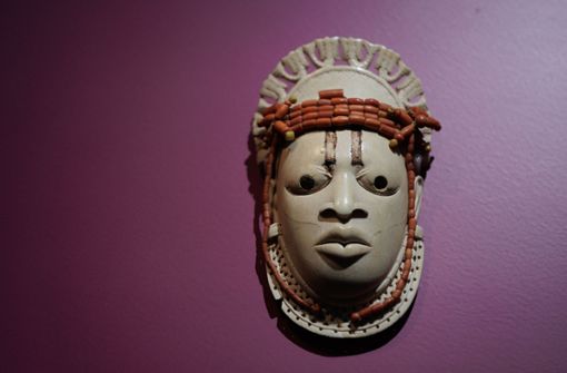 Schmuckstück: zeremonielle Maske aus dem 16. Jahrhundert. Sie kehrt in Kürze von Stuttgart nach Nigeria zurück. Foto: Lichtgut/Leif Piechowski