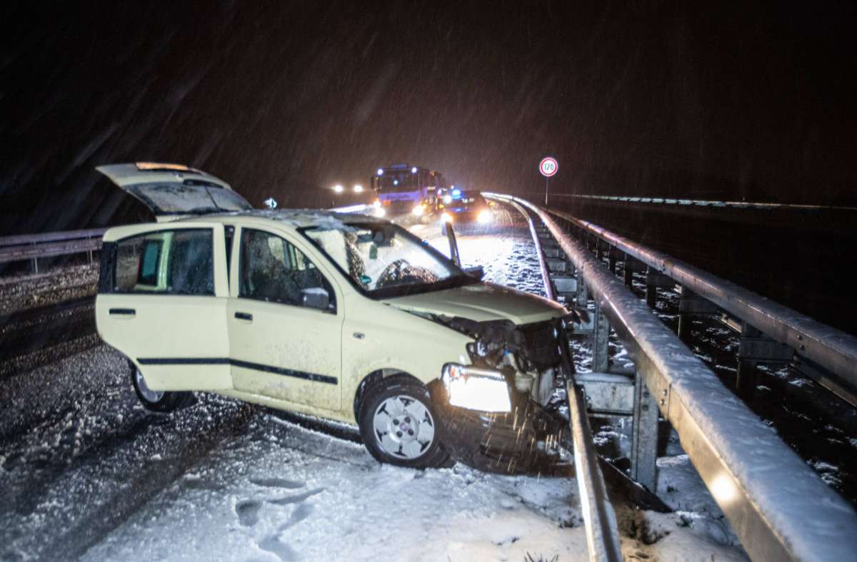 Schneechaos im Ostalbkreis: Straßenglätte sorgt für mehrere Unfälle