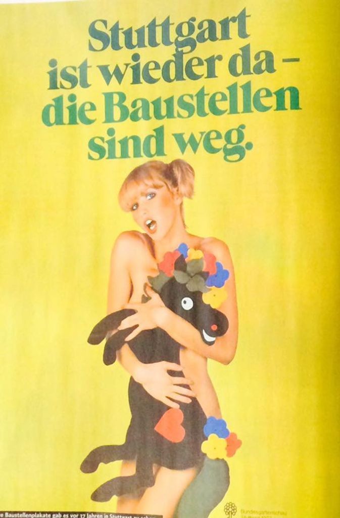 Plakat für die Bundesgartenschau in Stuttgart im Jahr 1977.