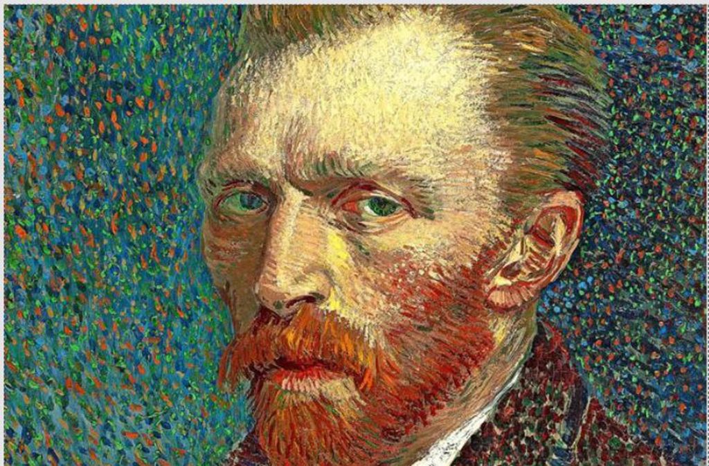 Der Leidensgestus hat Van Gogh bekannt gemacht: Selbstbildnis von 1887 (Ausschnitt)