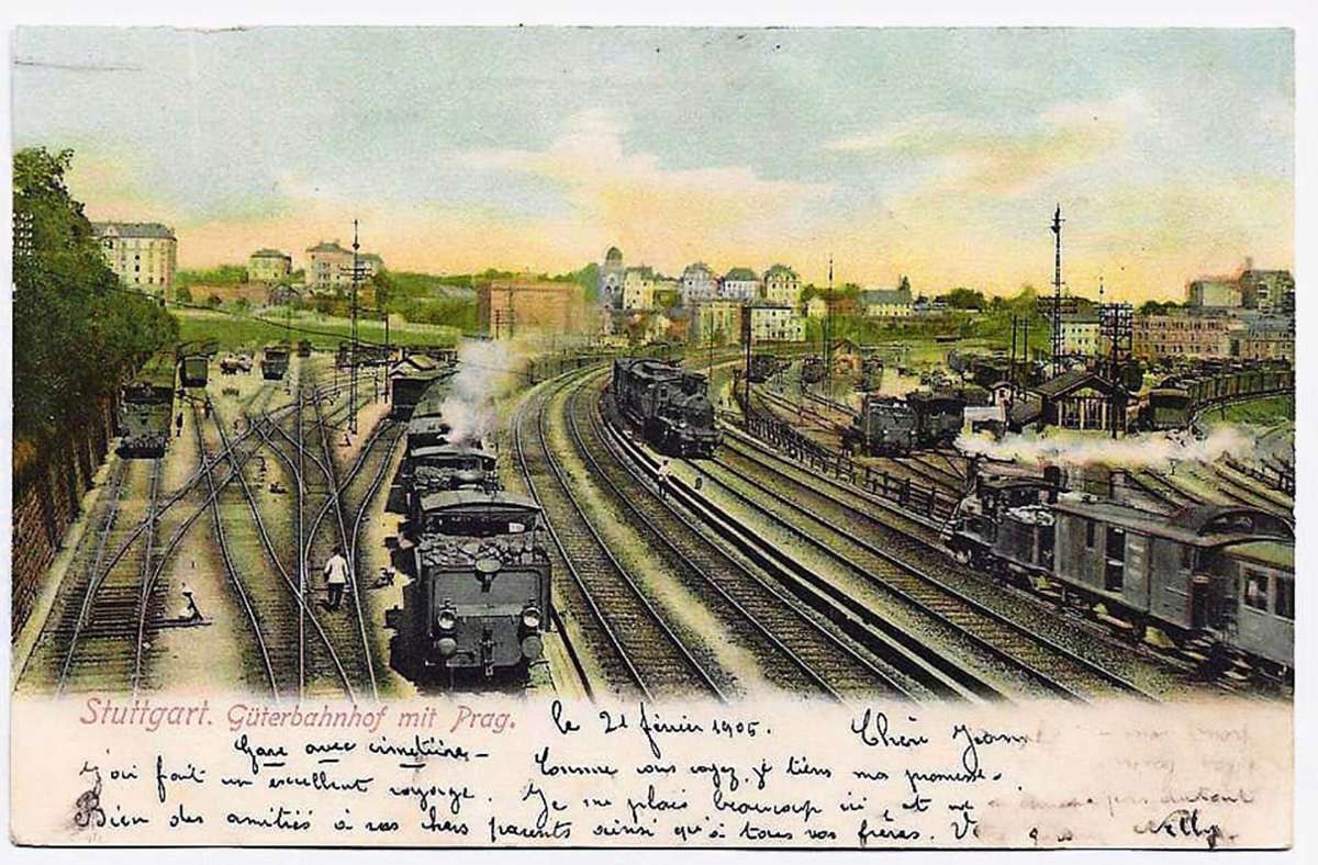 So sah der Güterbahnhof im Jahr 1905 aus.