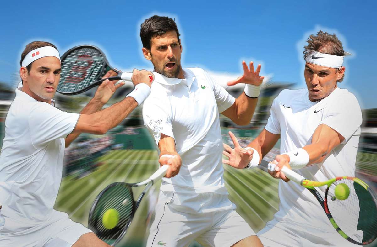 Rodger Federer, Novak Djokovic und Rafael Nadal (von links) dominieren das Tennis.